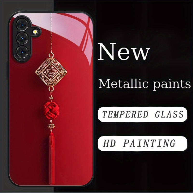 Pc Case Tempered Glass - Casing ponsel kaca tempered dengan cat
