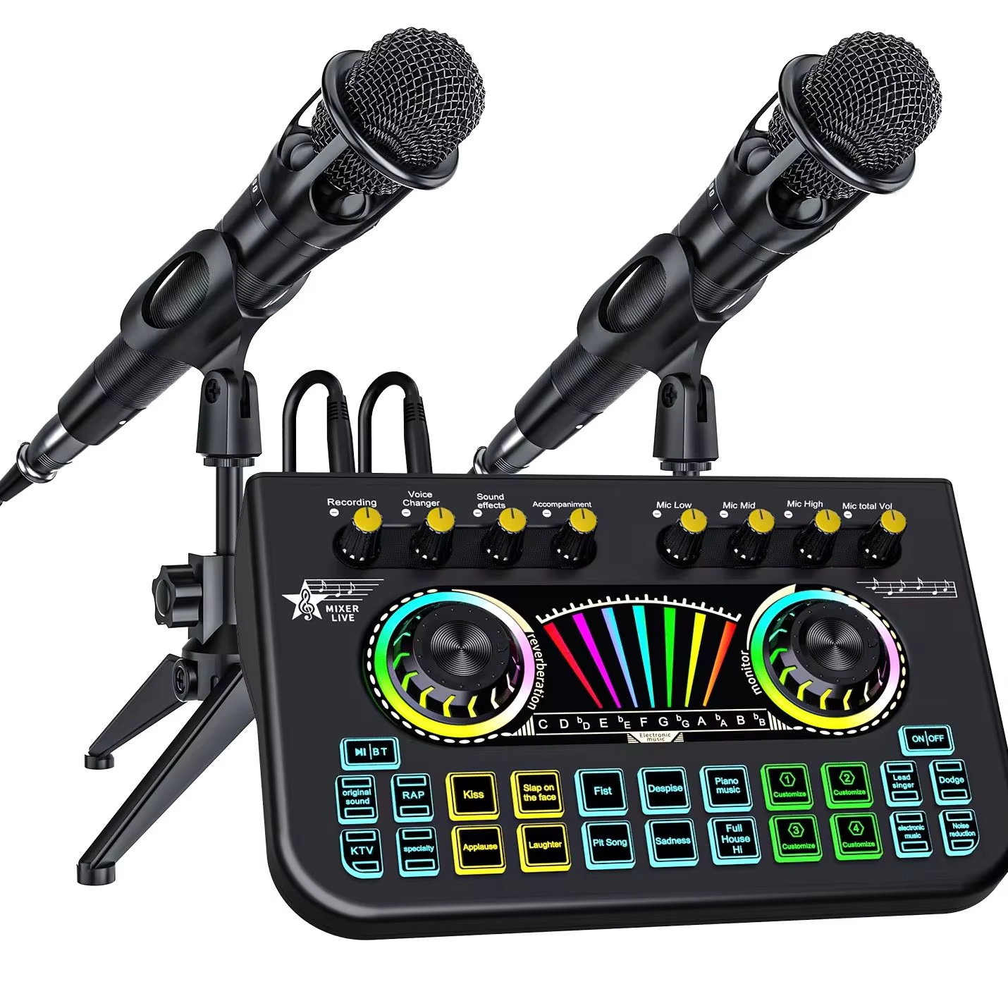 Pc Gaming Komplett Set - TENLAMP X3-E300 Bluetooth Sound Board Pengubah