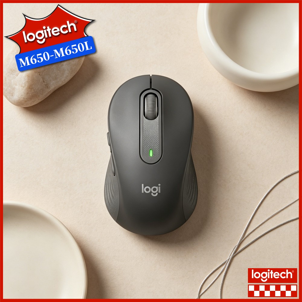 Pc Gaming Logitech - Logitech M650 Mouse Nirkabel Ergonomis dengan