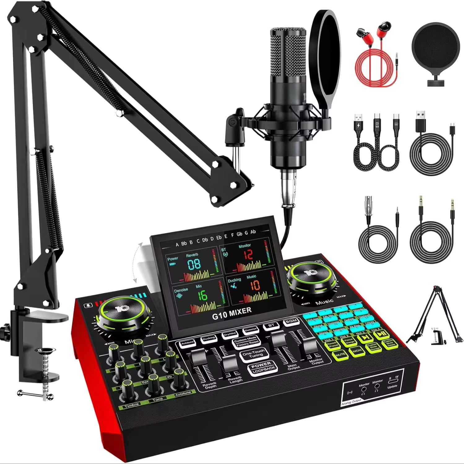 Pc Gaming Live Streaming - Tenlamp G10 Antarmuka Audio Streaming Langsung,