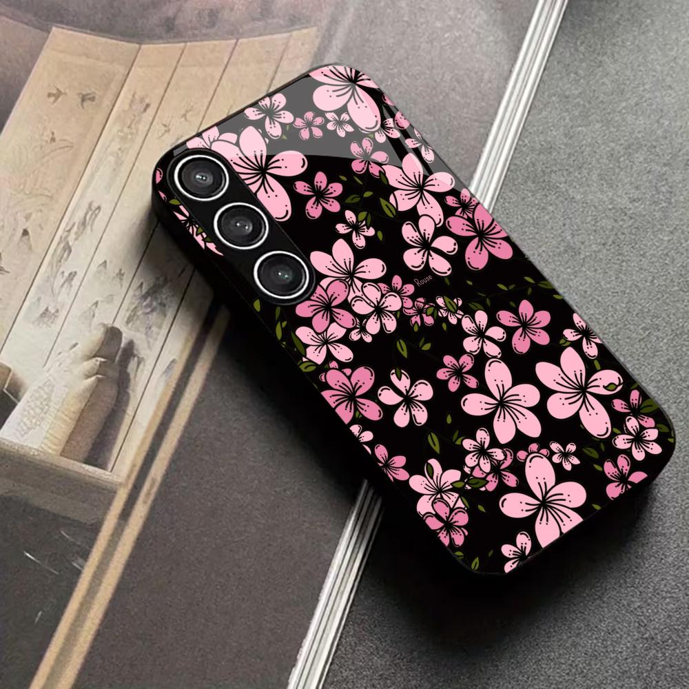 Pc Case Tempered Glass - Casing ponsel fashion wanita modis motif