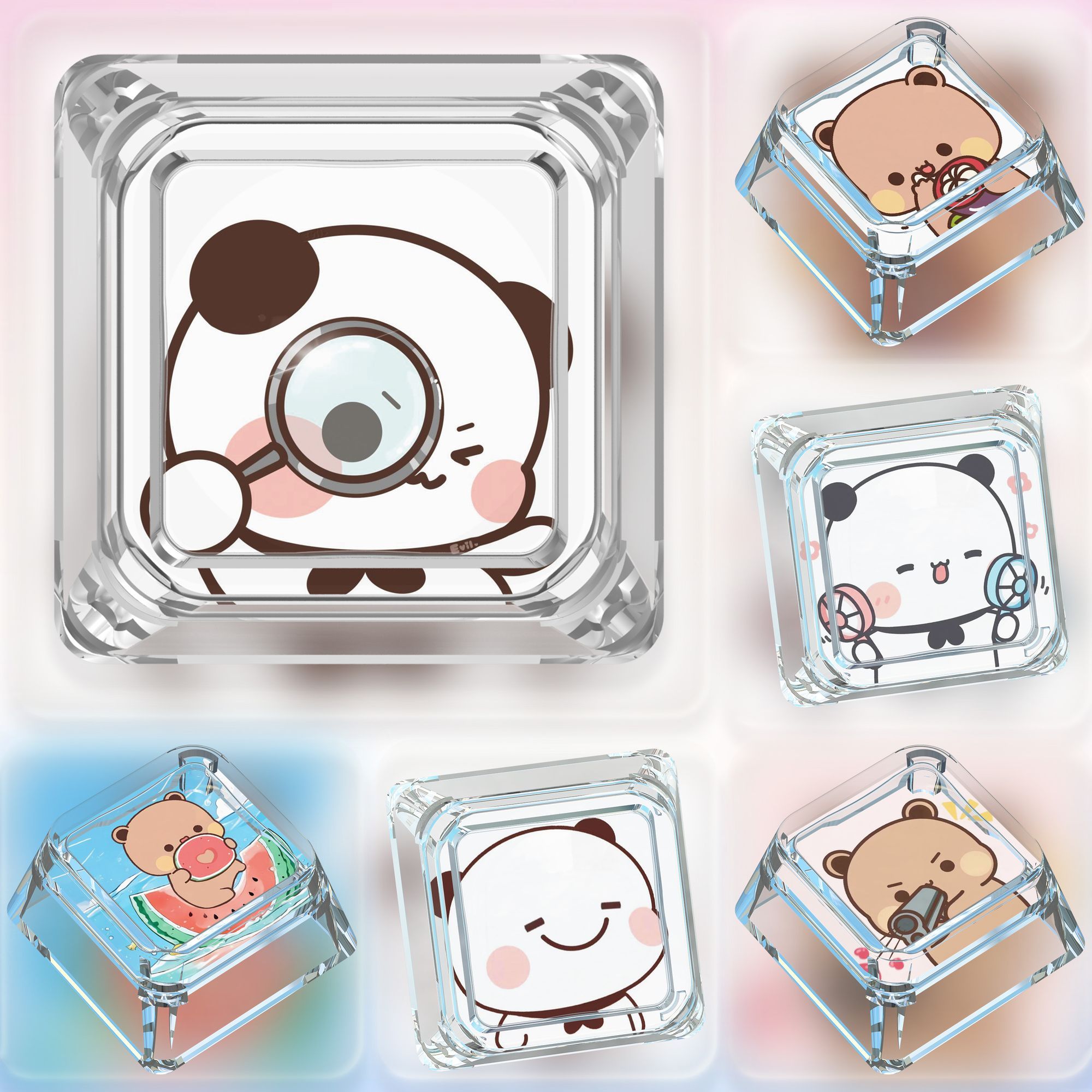 Custom Keycaps - Set Keycap Bubu Dudu Lucu ABS