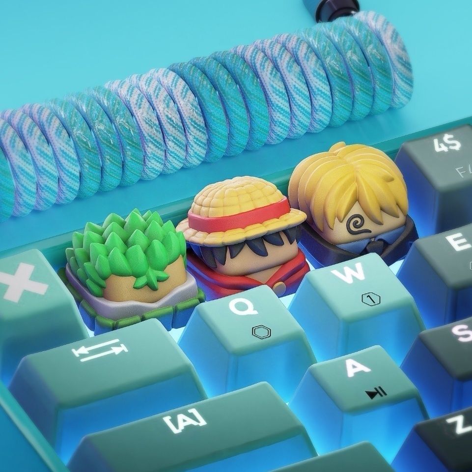 Custom Keycaps - Baru Kawaii ONE PIECE Luffy Keycaps
