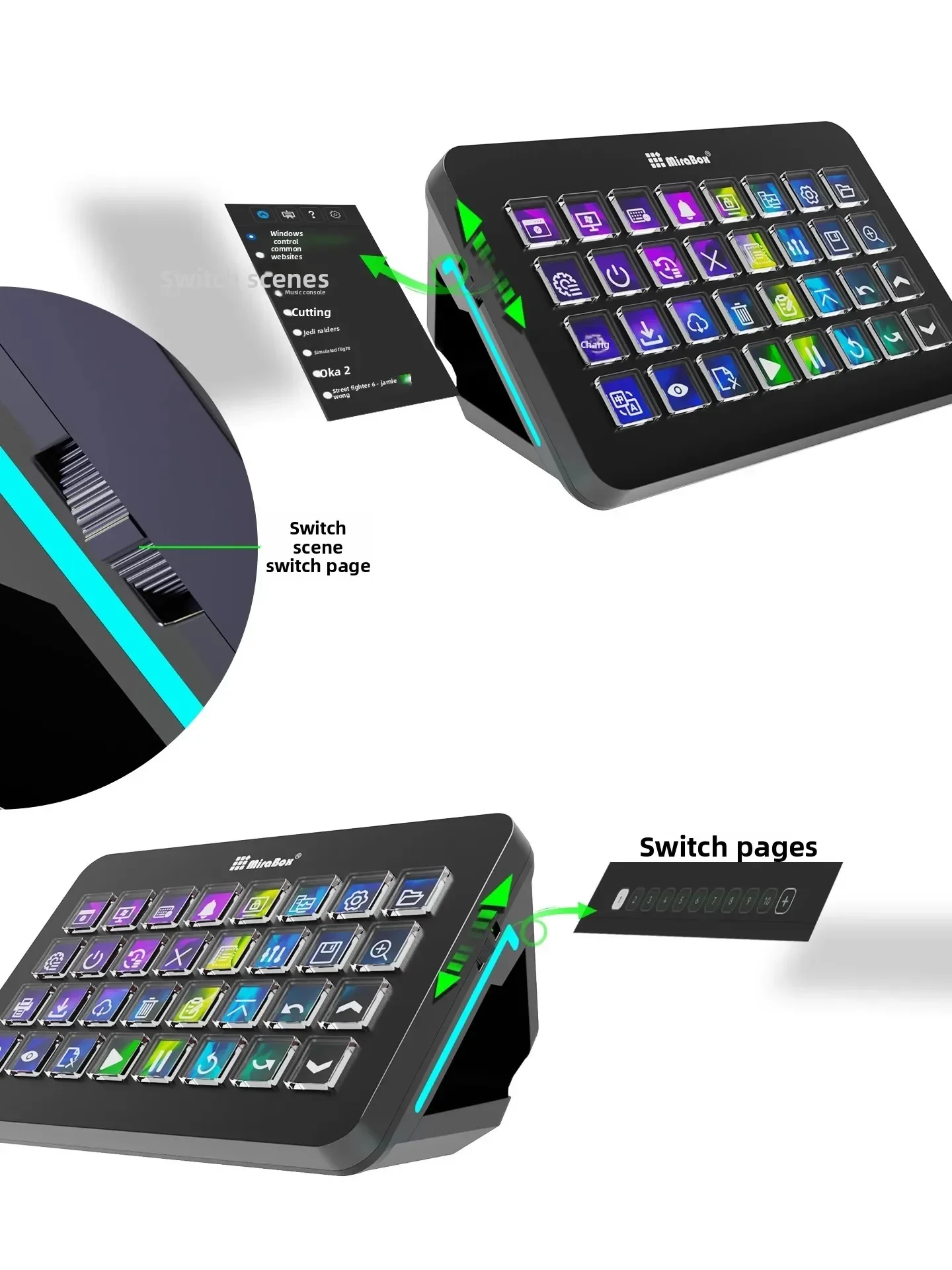 Mirabox XL Stream Deck Macro K - Pc Gaming Live Streaming ulasan dan harga