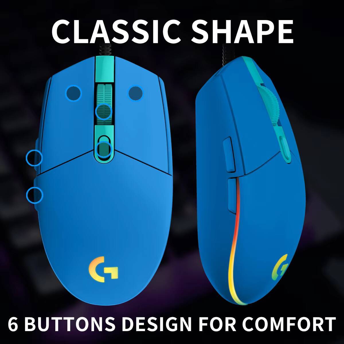 Logitech G203 LIGHTSYNC Gaming - Pc Gaming Logitech ulasan dan harga