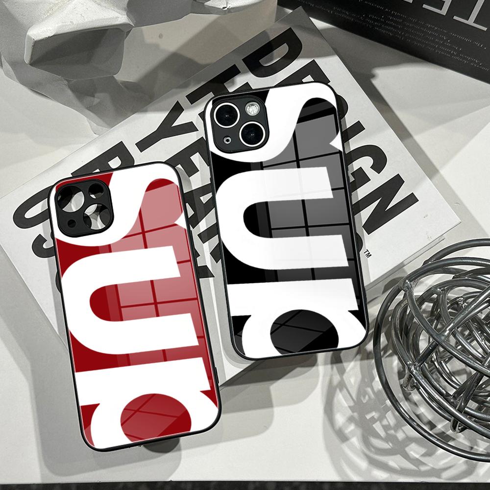 Casing HP Pola Huruf Sederhana - Pc Case Tempered Glass ulasan dan harga