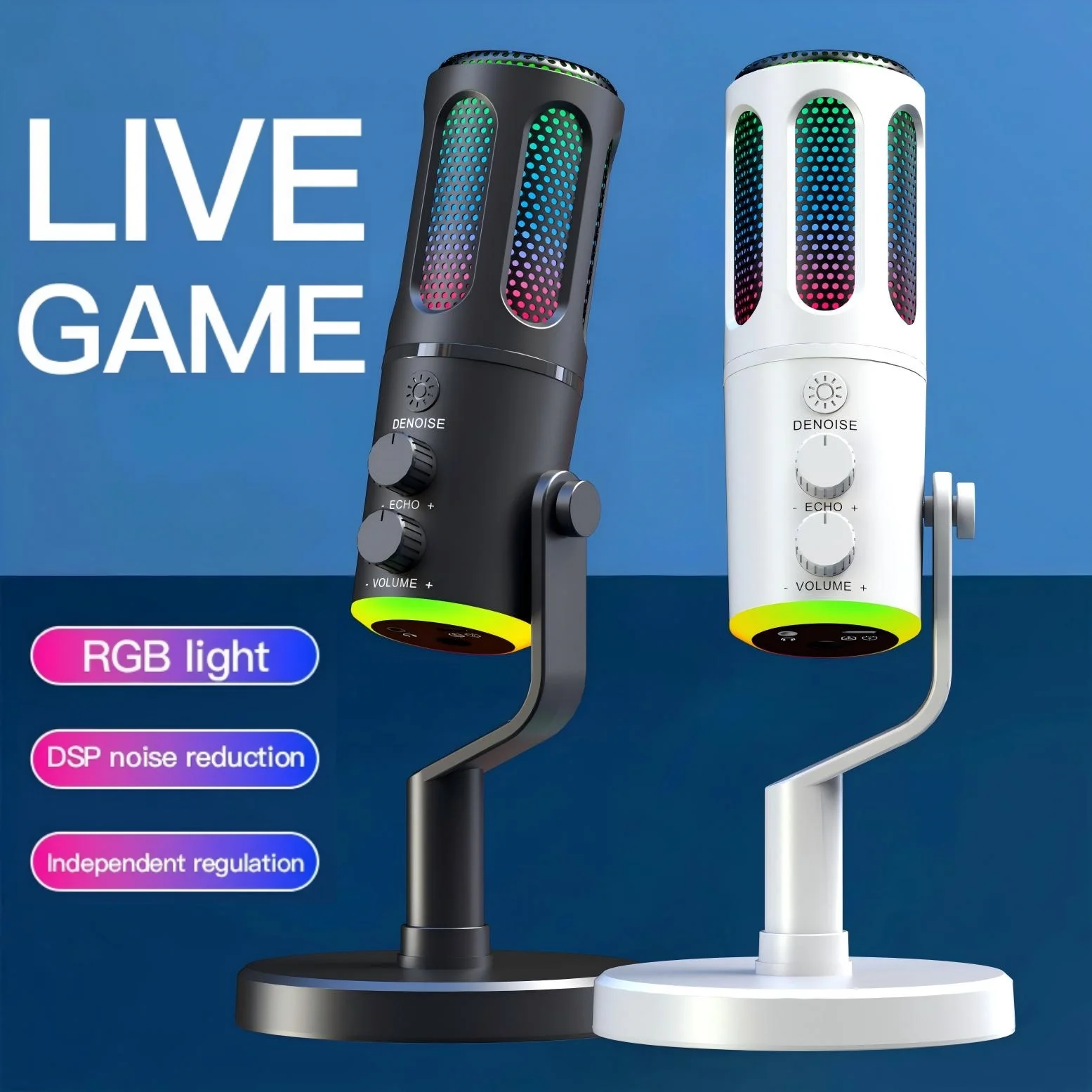 Mikrofon Gaming Profesional De - Pc Gaming Live Streaming ulasan dan harga