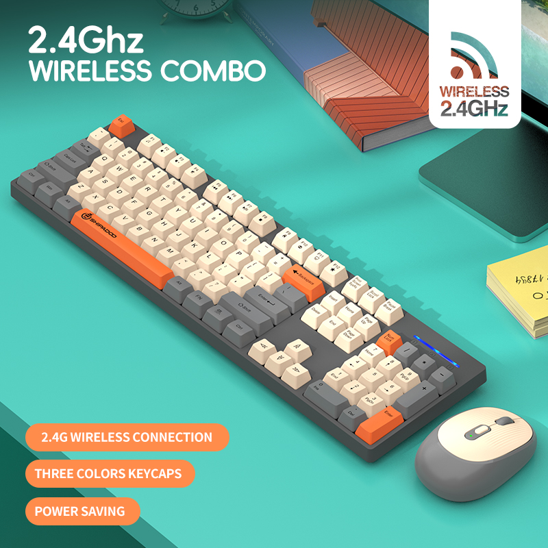 Shipadoo 2.4G USB Keyboard Mou - Pc Gaming Komplett Set ulasan dan harga