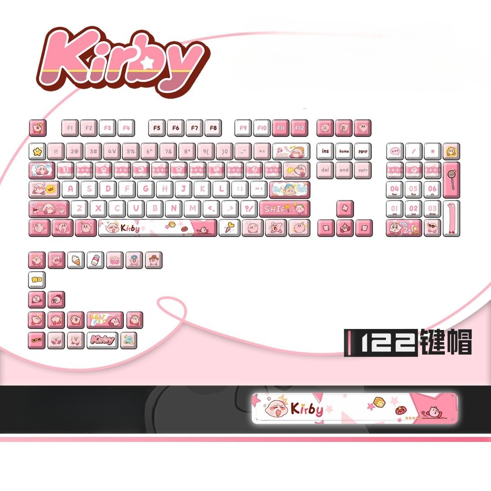 Keycap Anime Kirby Lucu, Tutup - Custom Keycaps ulasan dan harga