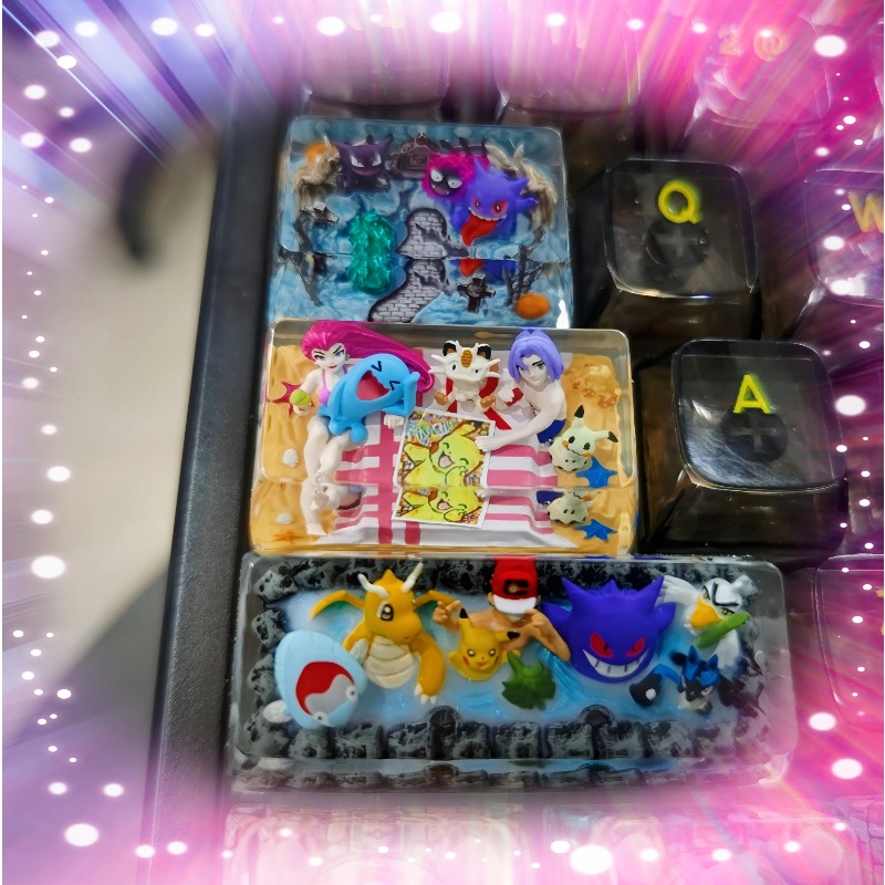Tutup Tombol Anime Pokemon 1U  - Custom Keycaps ulasan dan harga