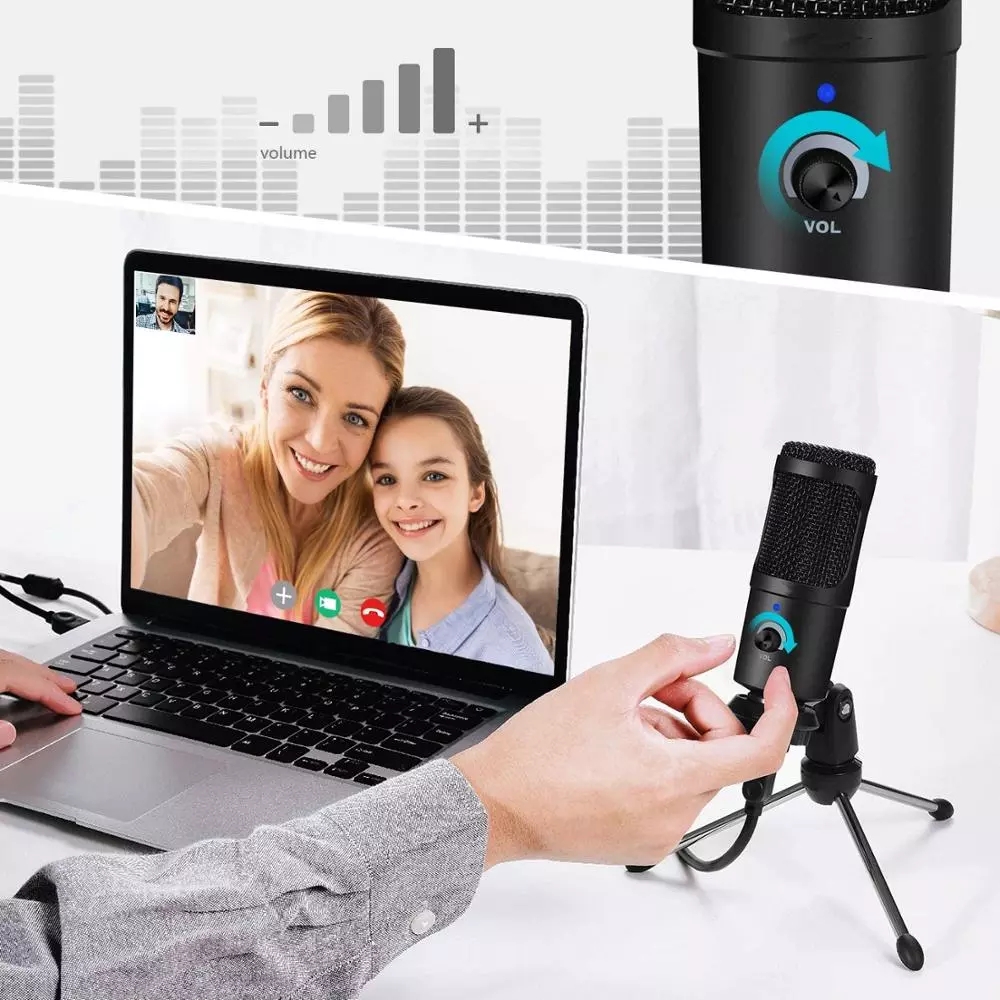 Mikrofon Perekam Mikrofon Kond - Pc Gaming Live Streaming ulasan dan harga