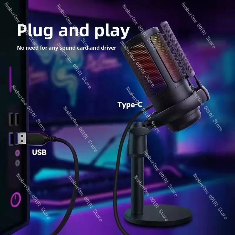 Mikrofon Kondensor USB Kardioi - Pc Gaming Live Streaming ulasan dan harga