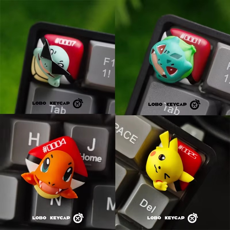 Lobo Keycap Karakter Kartun Si - Custom Keycaps ulasan dan harga