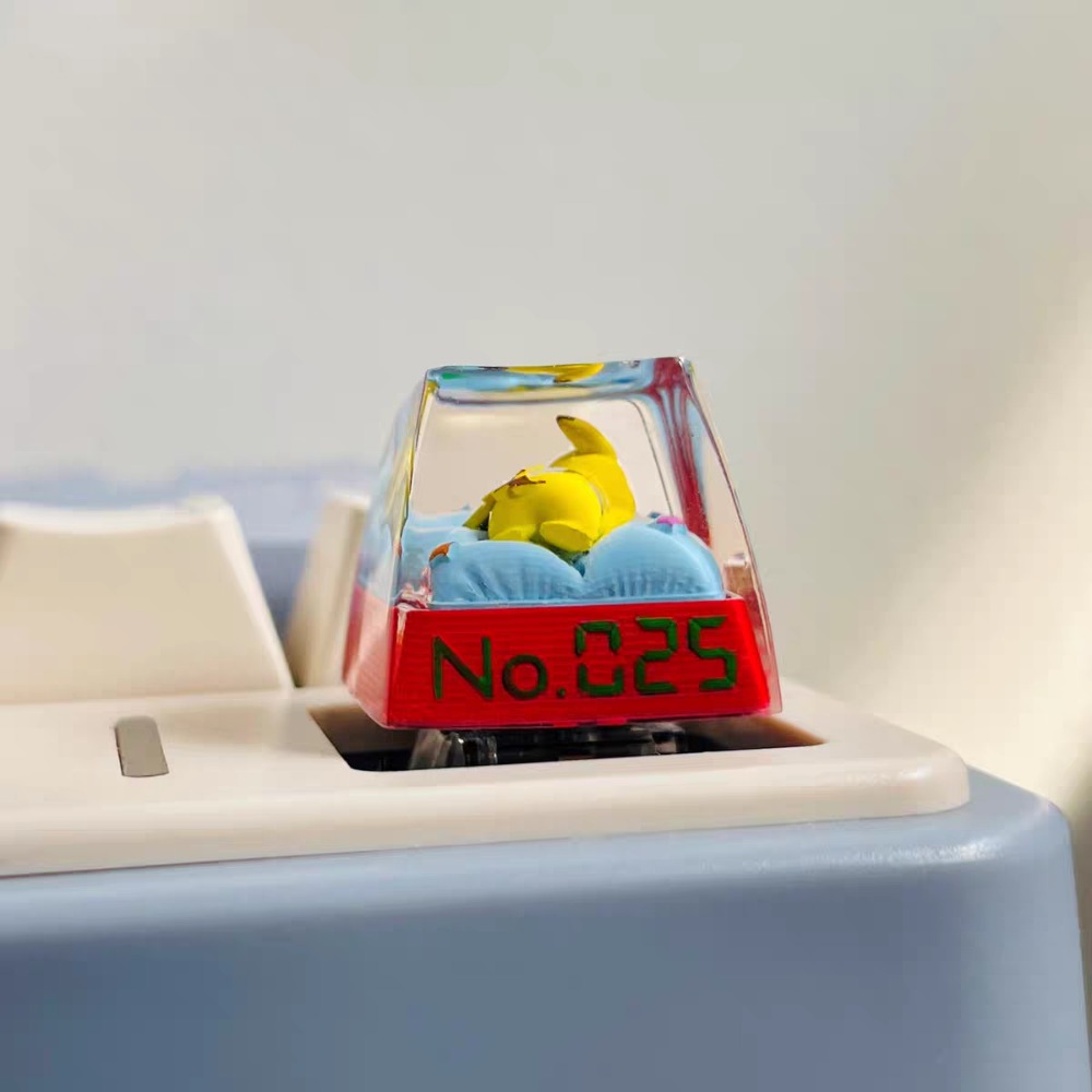 Keycap Pokémon Pikachu, Kreati - Custom Keycaps ulasan dan harga