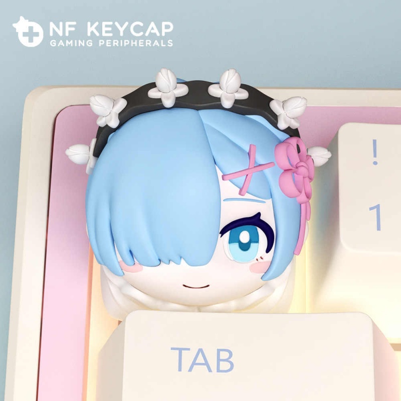 Keycap Anime Rem Individualita - Custom Keycaps ulasan dan harga