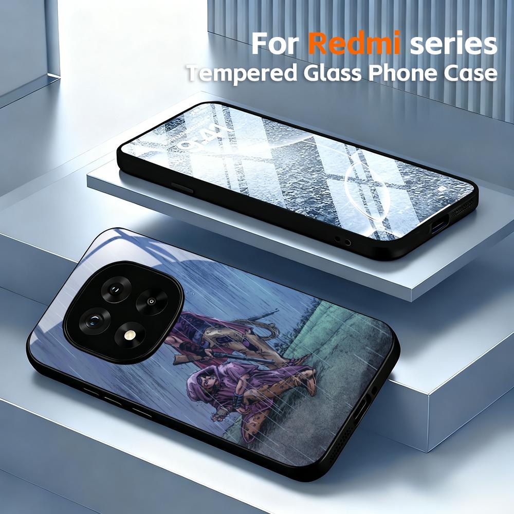 Casing Ponsel Keren Anime JOJO - Pc Case Tempered Glass ulasan dan harga
